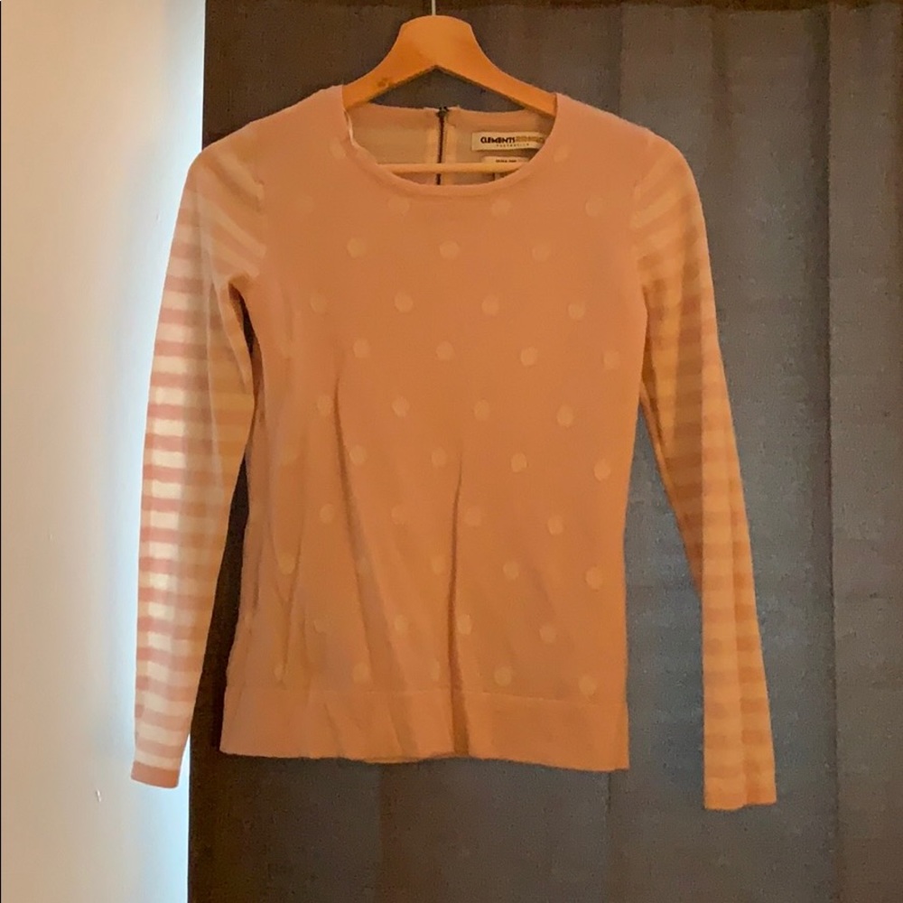 Polka and Stripped Wool Sweater